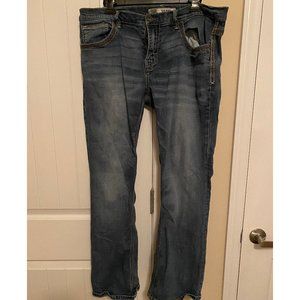 BKE Derek Bootleg Cut Blue Denim Jeans